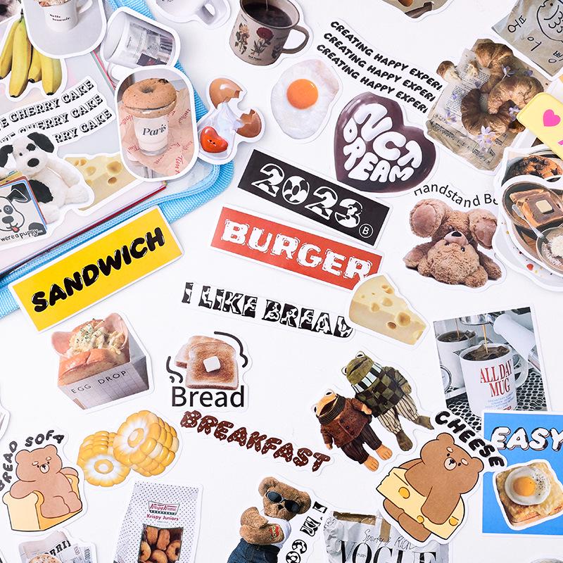 Jilü Yù Jiàn Eslite Life Projektor Serie - Koreanischer Stil DIY Journaling Sticker-Pack (50 Stück)