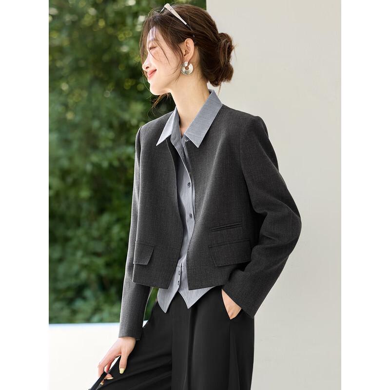 

Mohan Yimei Women s Loose Fit Blazer Jacket L