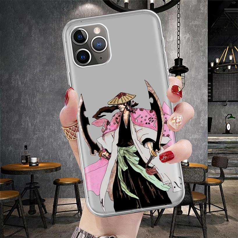 

Bleach Kyoraku Shunsui Soft Phone Case For IPhone 11 17 Air 16E 16 Pro Max 15 + 14 Plus 13 Mini 12 Apple 7 SE 8 Fundas Coque 11 iPhone 16E