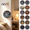 Memorial Souvenir Craft 2D Flat Pearl Painting Ornament, Double Sided Zodiac Theme Hanging Gem Office Decor Art Craft, Rhinestone Beads Pattern