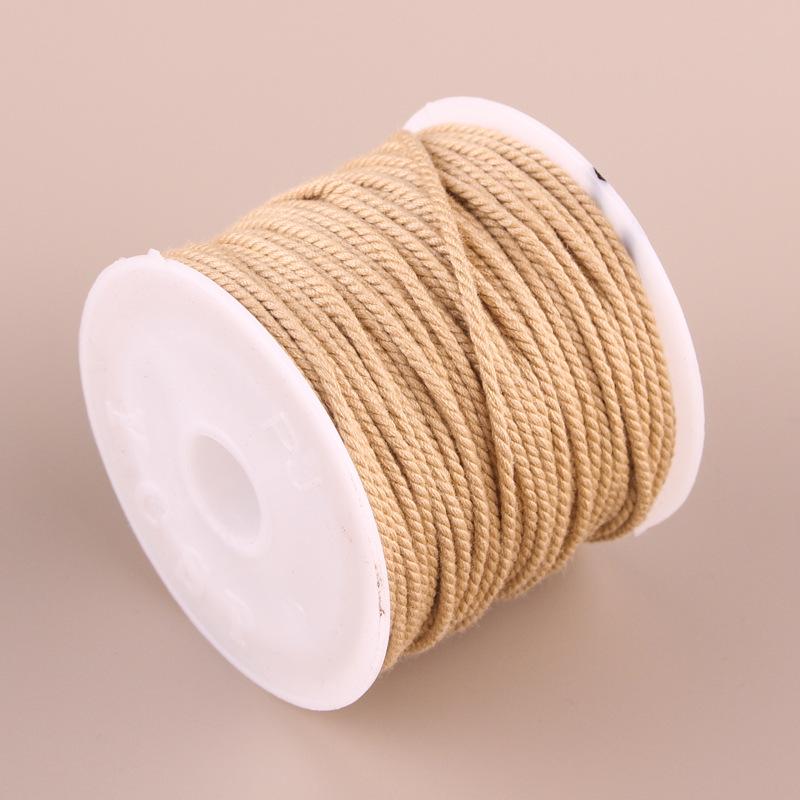 Hand-Twisted Cotton Thread: Tibetan Star Moon Bodhi Bracelet Weaving String.