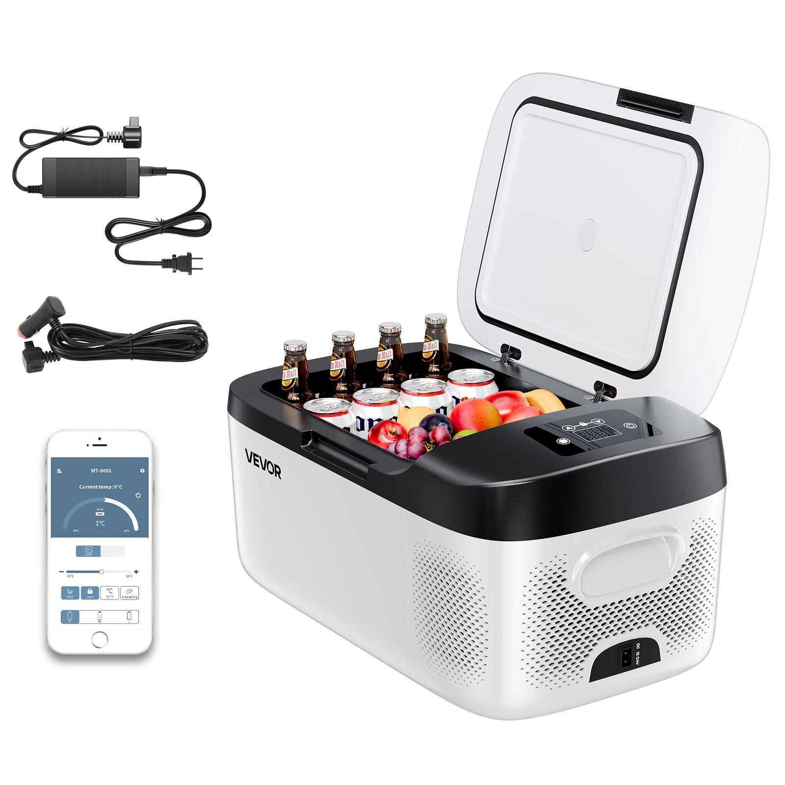 VEVOR Car Refrigerator, DC 12/24V AC100-240V