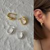 Aetz Simple Modern Daily Gold Silver Drop Earrings