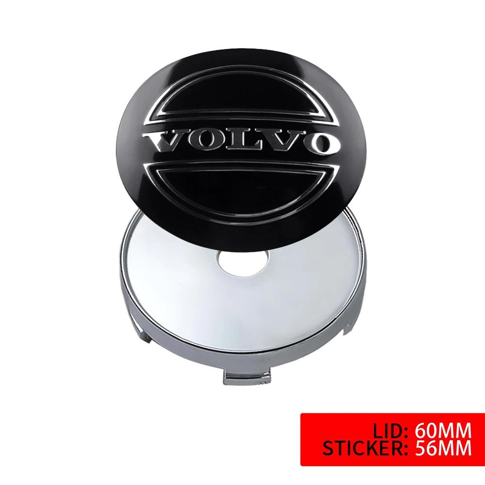 

4pcs 56/60/64MM Car Wheel Center Caps Hub Badge Covers For For Volvo Rdesign T6 AWD C30 C70 S40 S60 S70 S80 S90 V40 V50 V60 V70