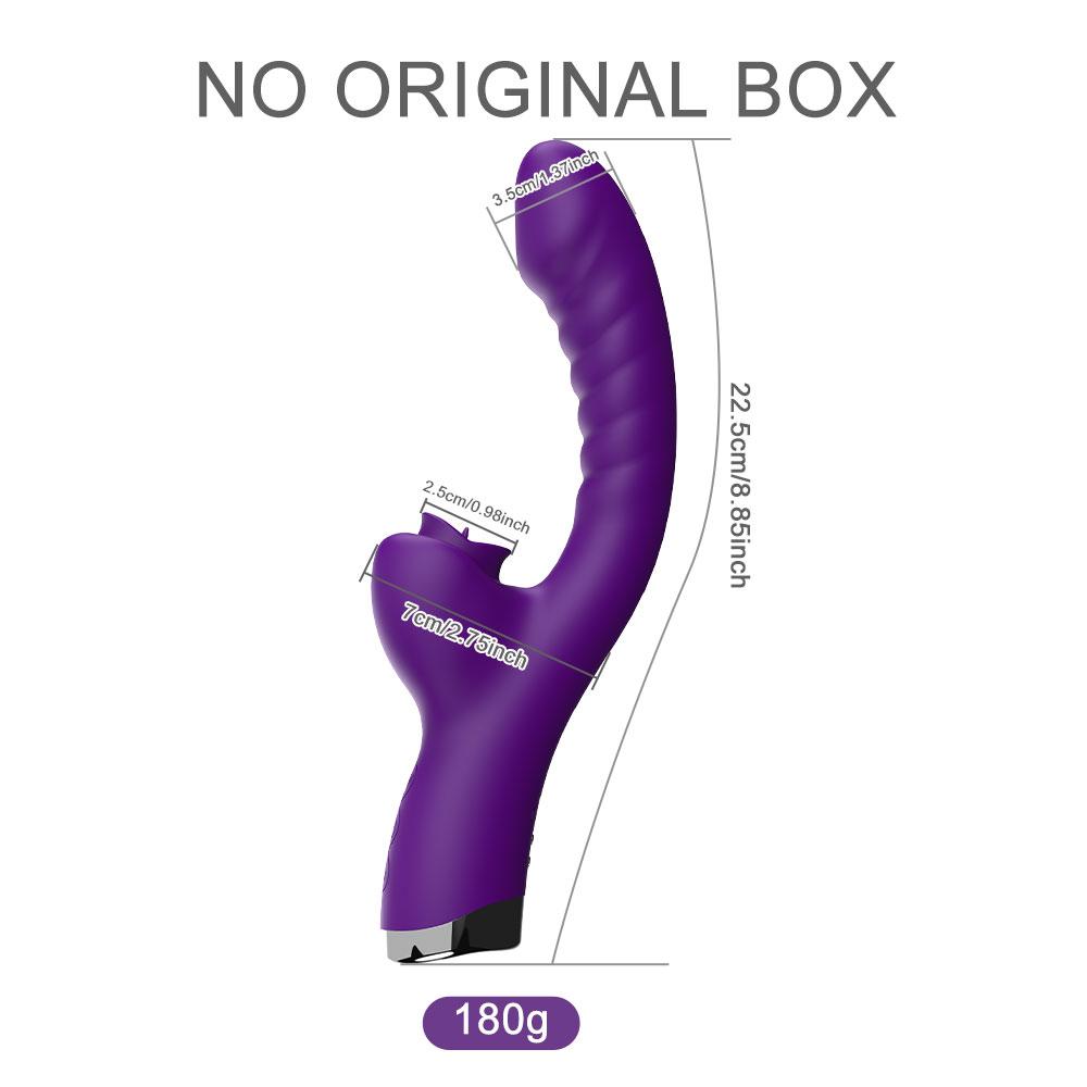 Vibratore per le donne 2 in 1 macchina per leccare stimolatore del clitoride punto G potente vibro vibratore bacchetta femminile ventosa per clitoride giocattoli adulti del sesso