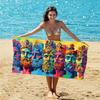 Retro Sonnenuntergang Palme Strandtuch Polyester Schnelltrocknend Badetücher Sommerurlaub Schwimmbad Sanddicht Decke Reise Matte