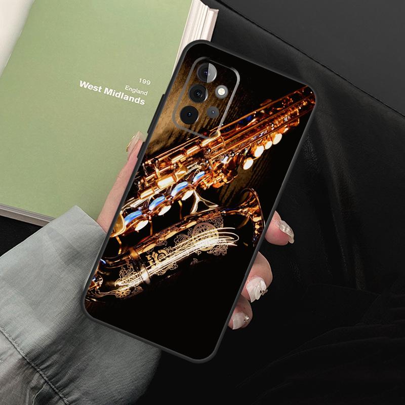 Saxophone Music For Samsung Galaxy A16 A06 A56 A36 A26 A05 A22 A32 A52 A54 A34 A14 A55 A15 A53 A33 A35 Case