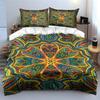 Mandala-inspired Floral Pattern. Bedding Sets Duvet Cover Sets Duvet Covers Pillowcases(1 * Duvet Cover 2 * Pillowcases, Without Duvet Insert)