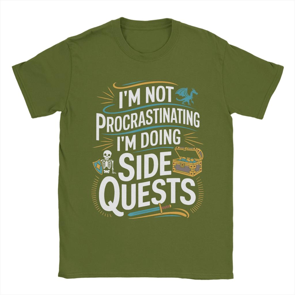Neck Humorous Gaming Graphic Unisexs T Shirts Vintage Tees Short Sleeve Round Neck TShirts Pure Cotton 4XL 5XL 6XL Clothing
