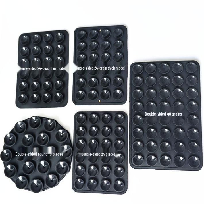 Adesivos de Ventosa de Silicone Dupla Face para Celular – Disponíveis em Conjuntos de 19, 24, 40, 48 e 80. Design Redondo e Espessado.