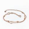 Rose Gold-Plated Purple Gold Fashion Double-Layer Japanese Character Bracelet Women'S Personalized Bracelet