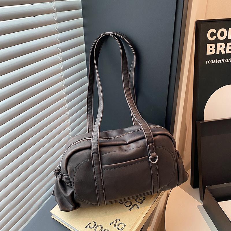 

Fashion Retro Solid PU Zipper Square Youth Shoulder Bags 2026 High Quality Simple Sense of Luxury Super Cool Handbag for Women