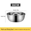 Stainless Steel Deep Mixing & Salad Bowl, 26cm