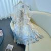 Plus-size Women's Floral Halter Dress Cardigan Shawl Set Summer New Style