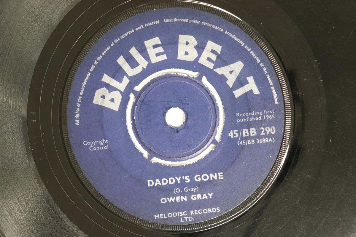 

7inch Record OWEN GRAY BUSTERS ALL STARS Daddys Gone Johnny Dark 45BB290 BLUE BEAT 1965 UK Reggae Ska Dub Used