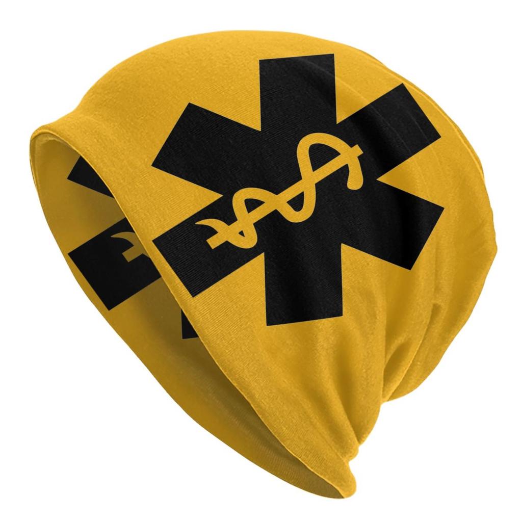 Custom Emt Star Of Life Logo Beanie Cap Winter Bonnet Knitted Hats Hip Hop Outdoor Paramedic Health Care Skullies Beanies Hats