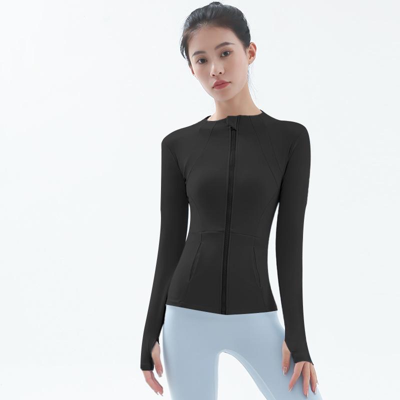 Women s Slimming Yoga Jacket - Flattering, Nude Feel Outdoor Fitness Wear XL