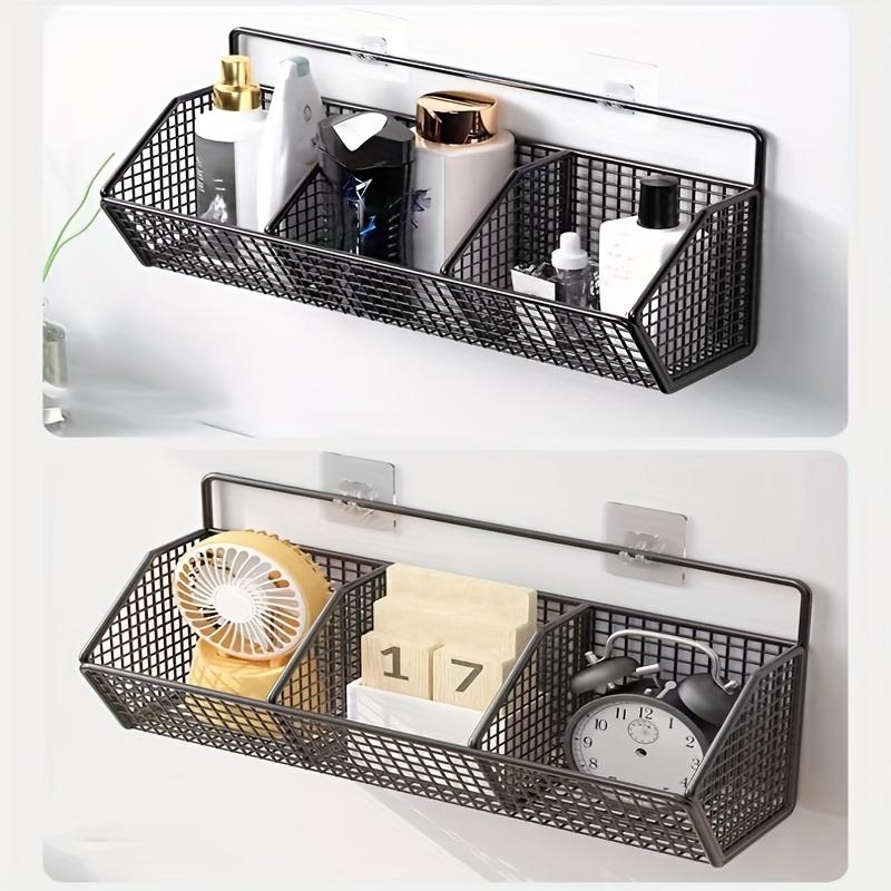 An der Wand montierter Aufbewahrungskorb für die Küche, geeignet für die langlebige Aufbewahrung von Gewürzen, Knoblauch, Zwiebeln und Gemüse aus Metalldraht.