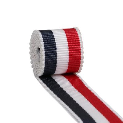 10 Yards 25mm Dreifarbige Bänder Polyester Hutbänder Polyester Gurtband Farbiges Satinband Zubehör für DIY Nähmaterial