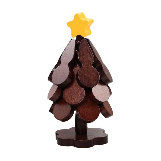 Tree Shape Wooden Trivets Set Foldable Kitchen Coasters Creative Heat Resistant Hot Pot Holders Decorative Placemat for Home Kitchen Restaurant