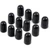 Dsycar 30 Pack TPMS Tire Valve Stem Caps, Black Plastic Long Stem Caps for TR20008 TPMS Valve Caps with Rubber Gasket