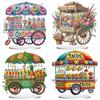 Acryl Sonderform Donutwagen Desktop Diamond Art Kits Strasssteine Desktop Ornamente 5D DIY Diamond Art Tischdekorationen