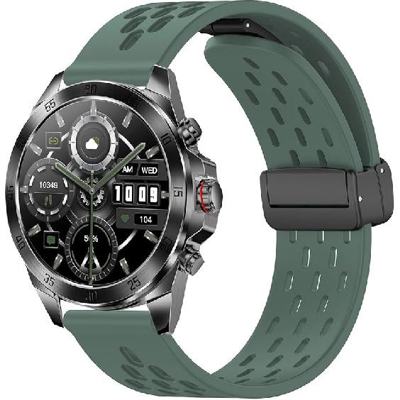 Compatible with ALPHAGEAR Smartwatch Bands, 22mm Quick Release Breathable Soft Silicone Sport Band Replacemet Straps Compatible with ALPHAGEAR Bravo