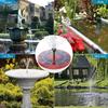 Outdoor Solar Fountain 5V 3W Built-in 1200mAh Battery Fountain with 6 Nozzles DIY Floating Bird Bath Fountain IP65 Waterproof