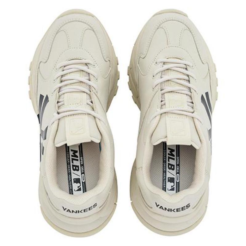 MLB Sneakers Bianche Rotte Big Ball Chunky New York Yankees 32SHC1011-50B