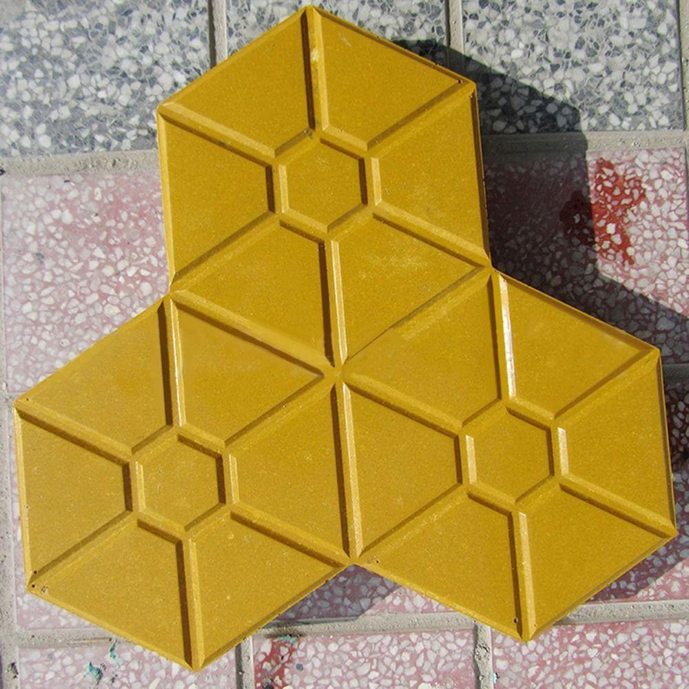 1Pcs Plastic Stepping Stone Paver 25x5cm Concrete Path Maker Mold For Lawn Patio Yard Garden