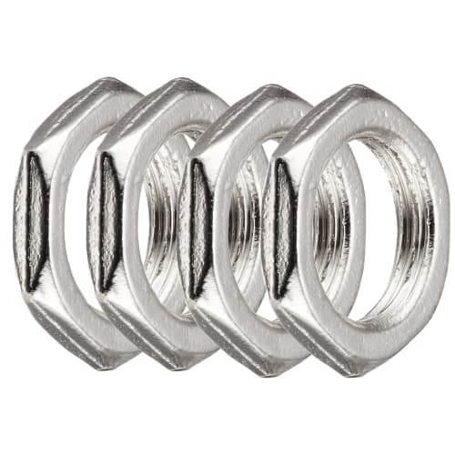 Scud Pot/Jack Nuts, Inch Size, 4pcs, Chrome, EXNI-PJC