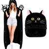 Animal Themed Blanket Wearable Hoodie, Adults Oversized Fleece Sweatshirt Halloween Costume Shawl Sleepwear, Cosplay Plush Hooded Cape Cozy Loungewear