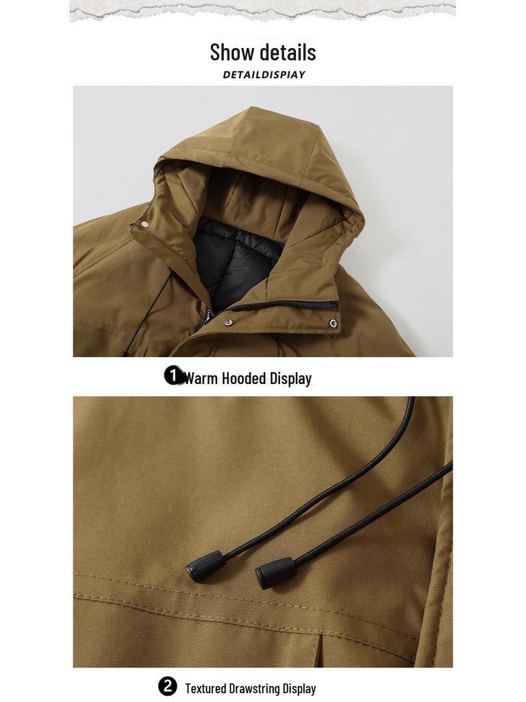 Veste d'hiver épaisse en coton pour homme grande taille 2025 - Vêtement d'extérieur chaud, protection contre le froid