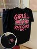 Girls Love Race Cars Pink Sports Car Fashion Print Unisexs SpringSummer Trendy Printed Tshirt Fashion Item