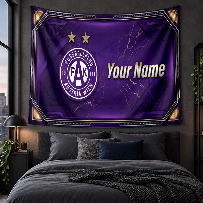 Personalized Tapestry Wall Hanging Austria Wien FC Pattern Art Background Cloth