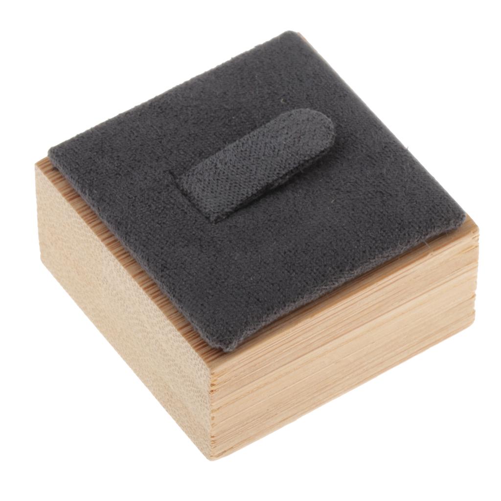 Pierścień Bransoletka Biżuteria Stojak Uchwyt Prezentacja Organizator Case Box Czarny