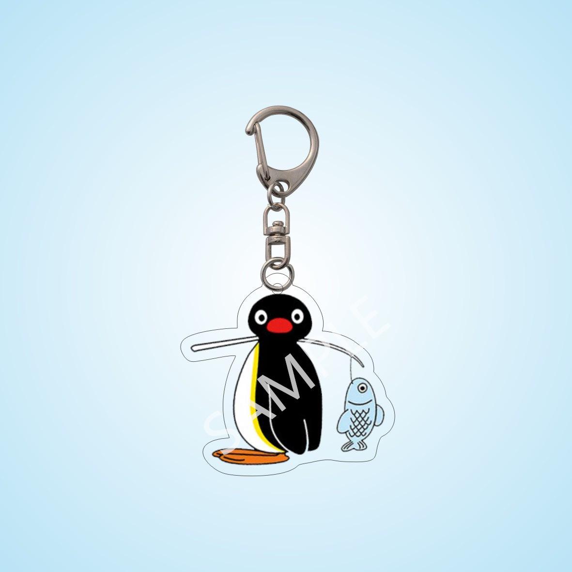 

Cute Penguin Couple Acrylic Keychain Pendant for Backpack or Bag