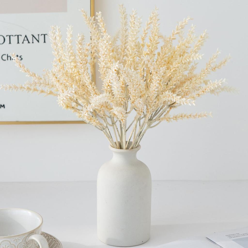 1pc Artificial Plants Wheat Ears Wedding Bridal Bouquet Outdoor Garden Courtyard Home Vase DIY Gift Wreath Table Room Decoration