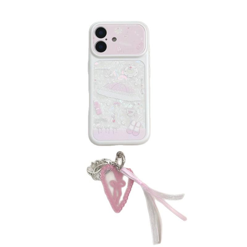 iPhone 14/15/16/17 Pro Max Case: Pink Bow Japanese Korean Style for Women