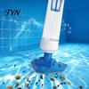 Automatic Pool Bottom Sweeper Handheld Vacuum with Pole, Cordless Rechargeable Hot Tub Vacuum, Easy Operation Cleaning Device Powerful Suction