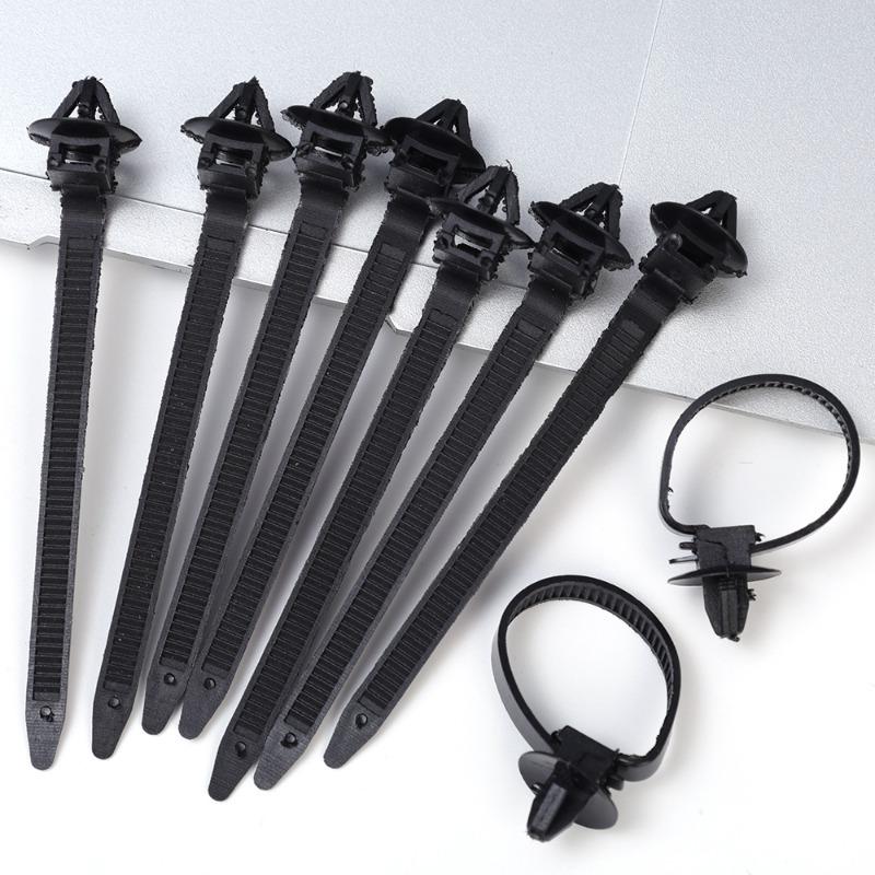 20/10Pcs Nylon Car Tie Wrap Cable Fixed Fasteners Clips Car Cable Fastening Strap Wire Band Tie Wrap Zip Tie Auto Fastener 9.5cm