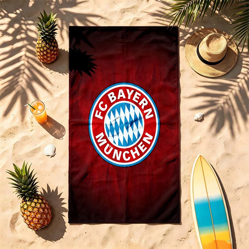 FC Bayern Munich (19) Theme Beach Towel Sand Resistant Soft And Comfortable Suitable For The Pool Camping Yoga And Diving A Travel