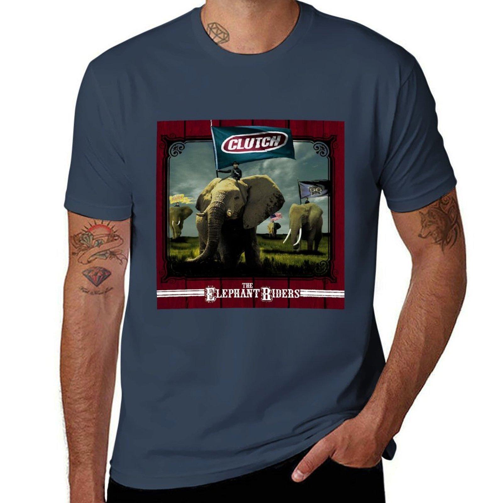 The elephant riders TShirt Basic Plain Tee for Spring and Summer S