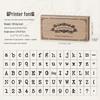 70-Piece Retro Wooden Stamp Set with Uppercase/Lowercase Letters, Numbers & Symbols