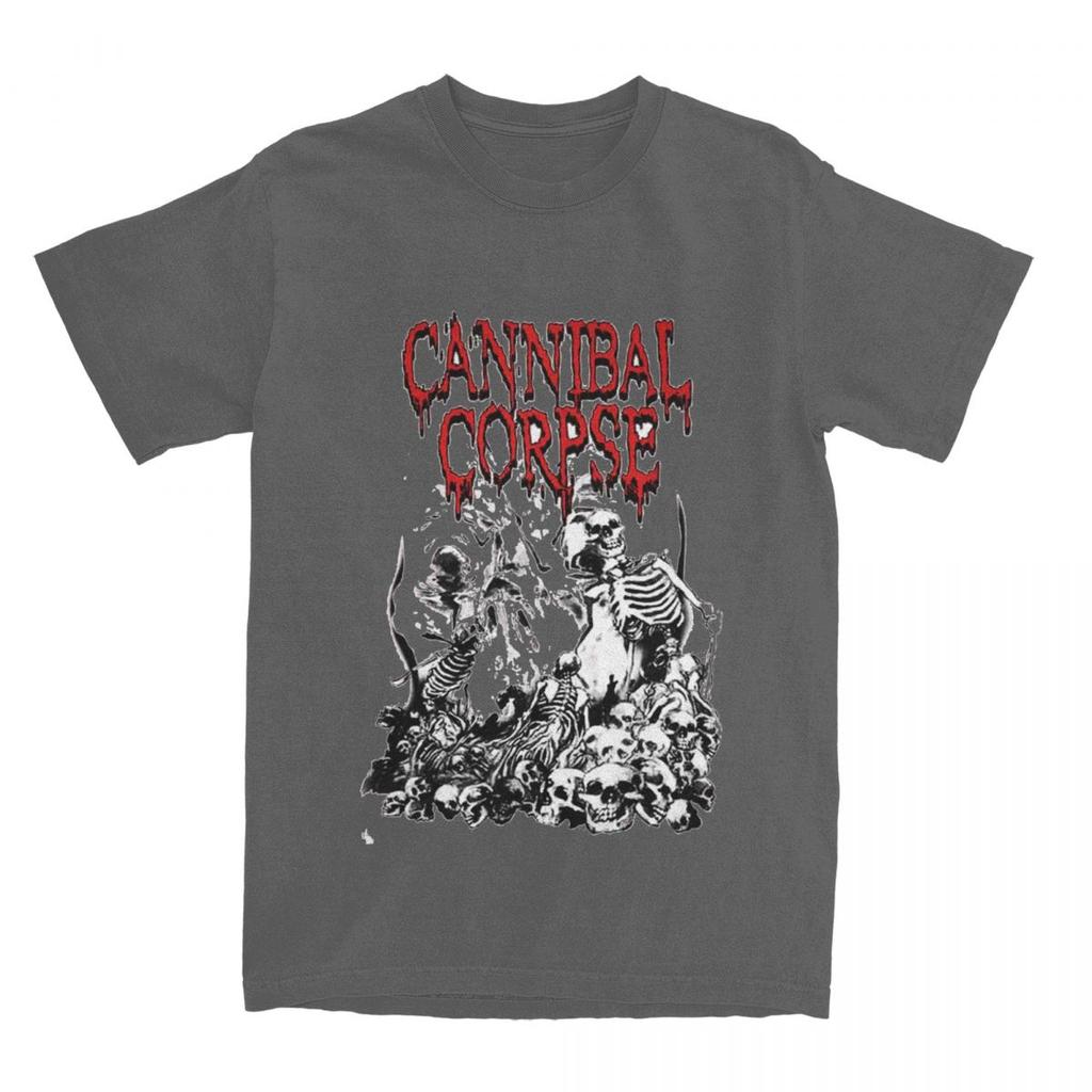 Aesthetic Cannibal Corpse Logo T Shirt Mens Cotton Short Sleeve Death Metal Band Round Neck Summer Clothes