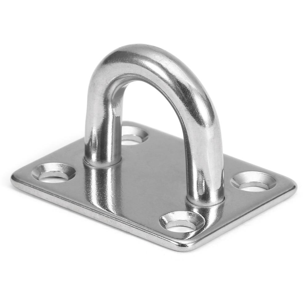 36pcs Steel Material Pad Eye Plates Punch Bag Hook Marine Hardware Hooks For Yoga