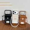 Rhinestone Simple Wallet Card Holder Can Be Portable Mobile Phone Case for Apple 17 Promax Lanyard for Apple 16 Anti-fall Women