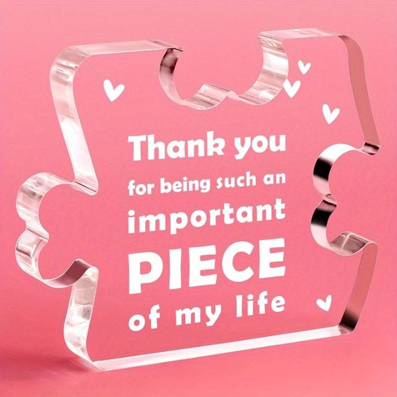 Appreciation Acrylic Plaque - Versatile Thank You & Retirement Gift for All Occasions чистый