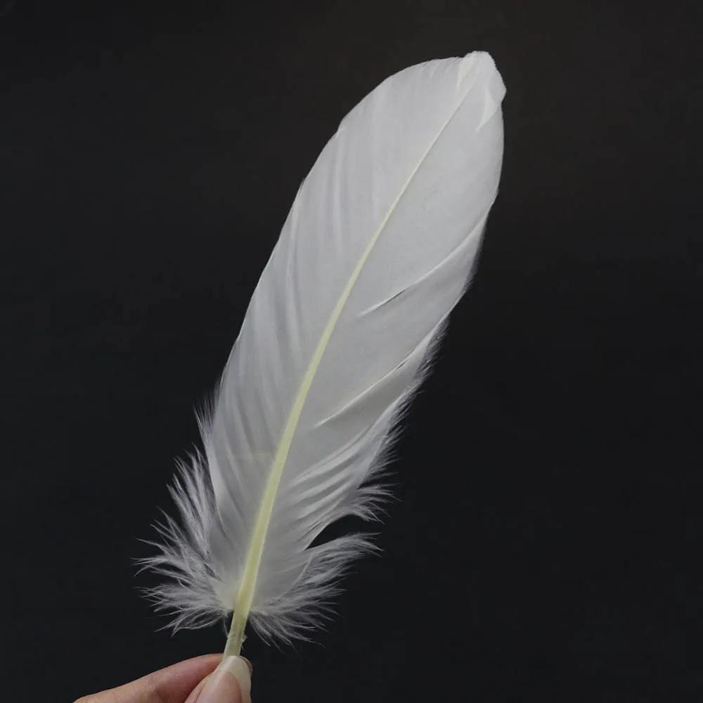 Premium White Swan Goose Feathers 15-20cm 50PCS/Lot 28 Colors for Jewelry Making Wedding Decor Crafts DIY Feather Accessories