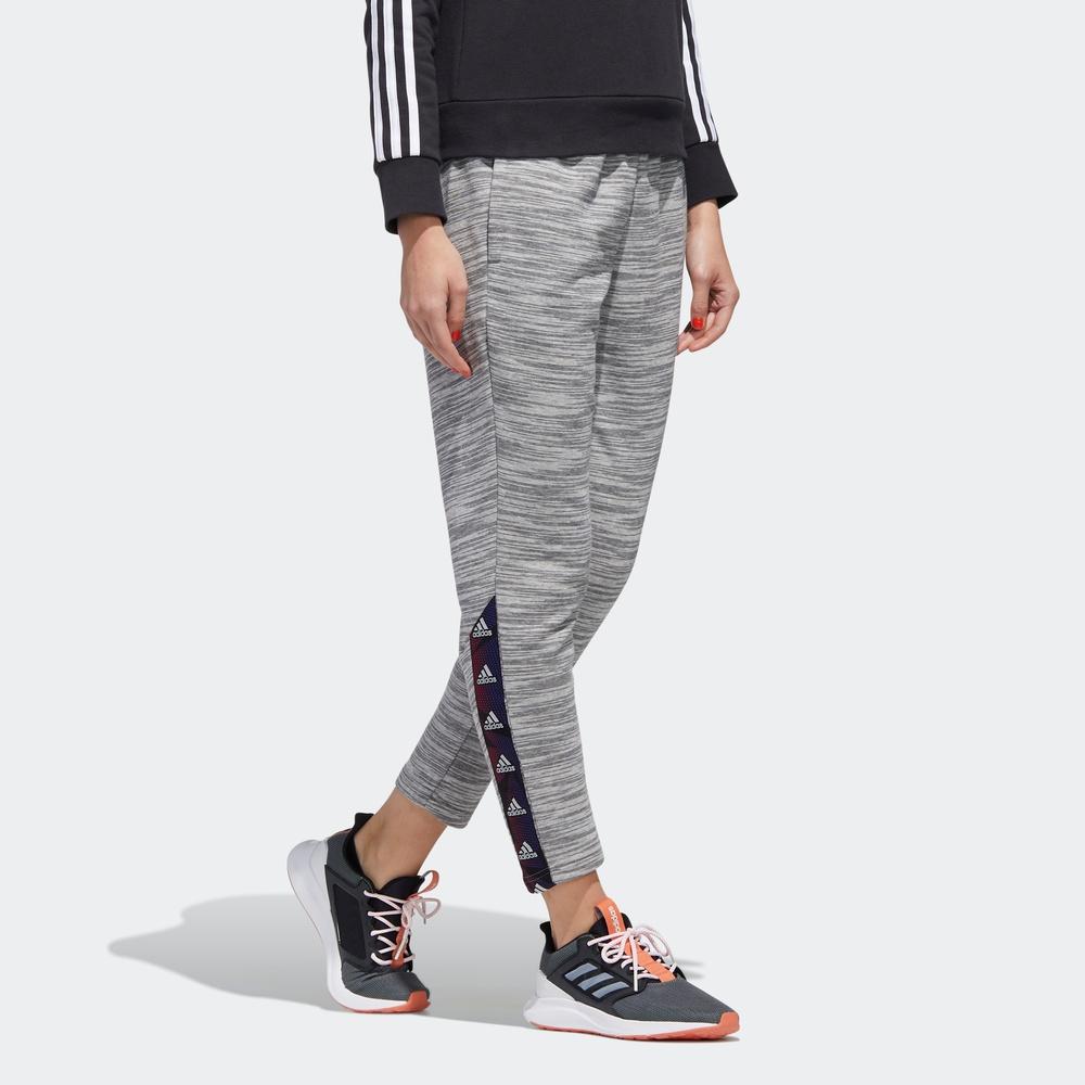 Adidas Comfortable Knitted Sports Long Pants Women Bottoms Gray GE1129